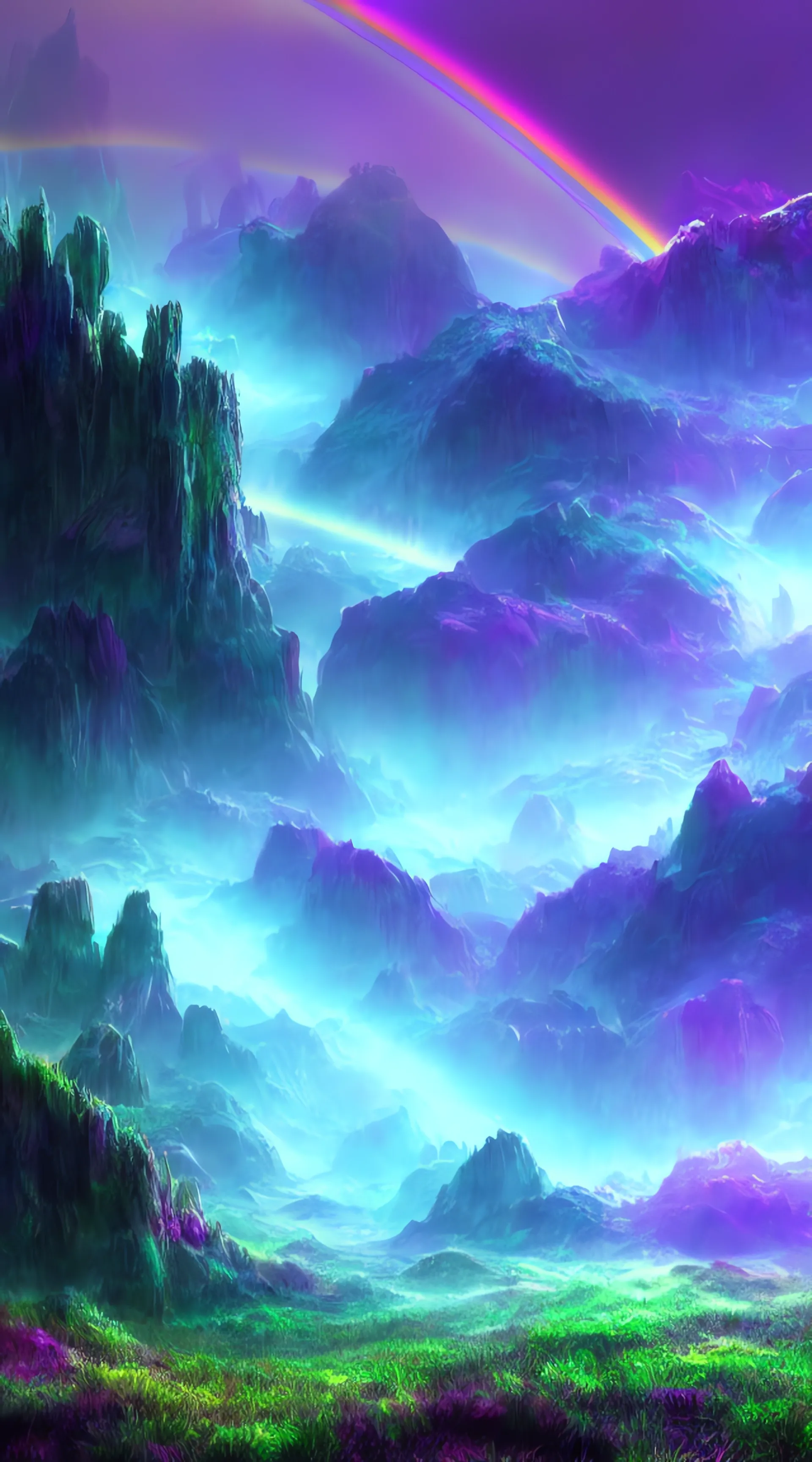 Phone wallpaper generated with Stable Diffusion, variation 3