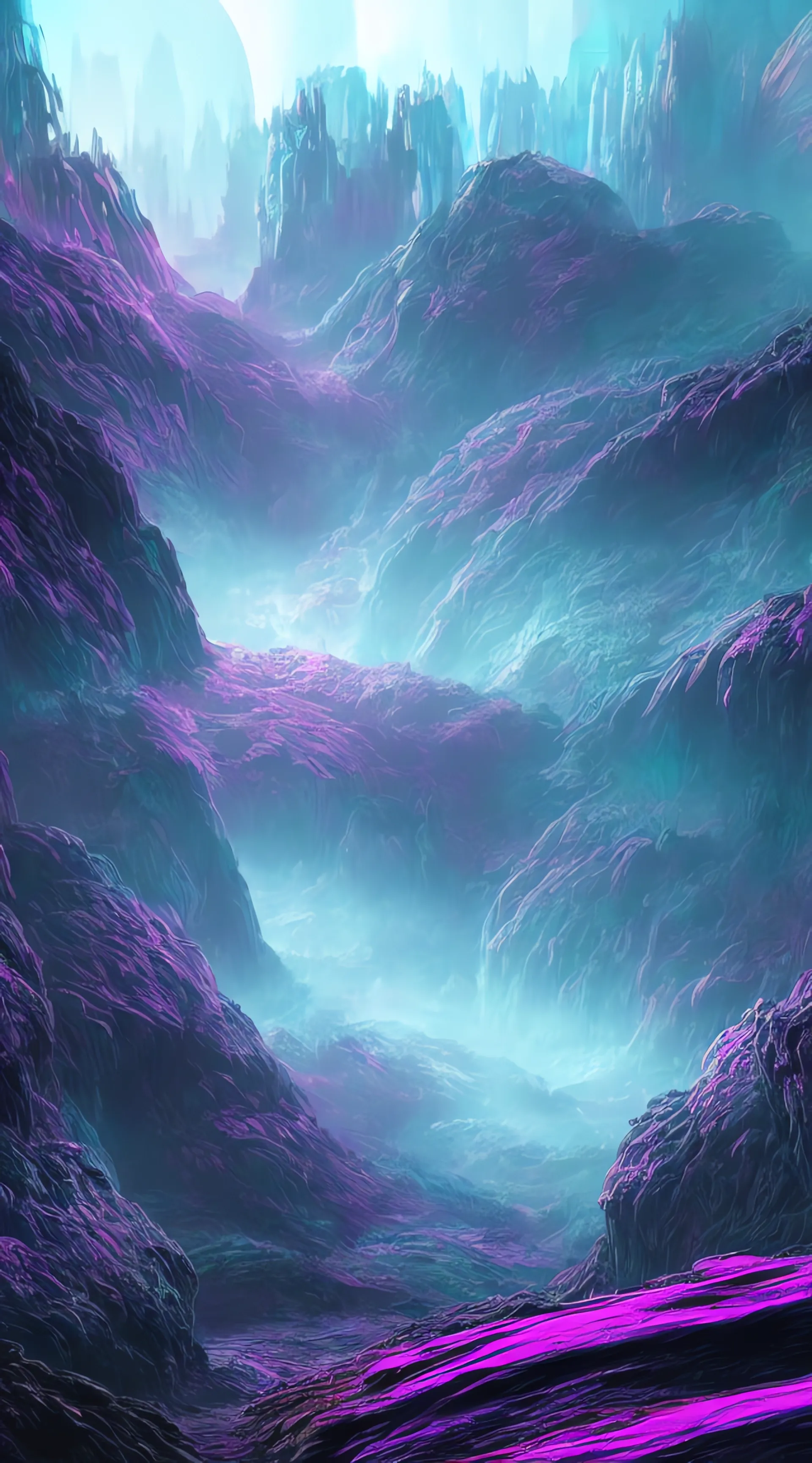 Phone wallpaper generated with Stable Diffusion, variation 5