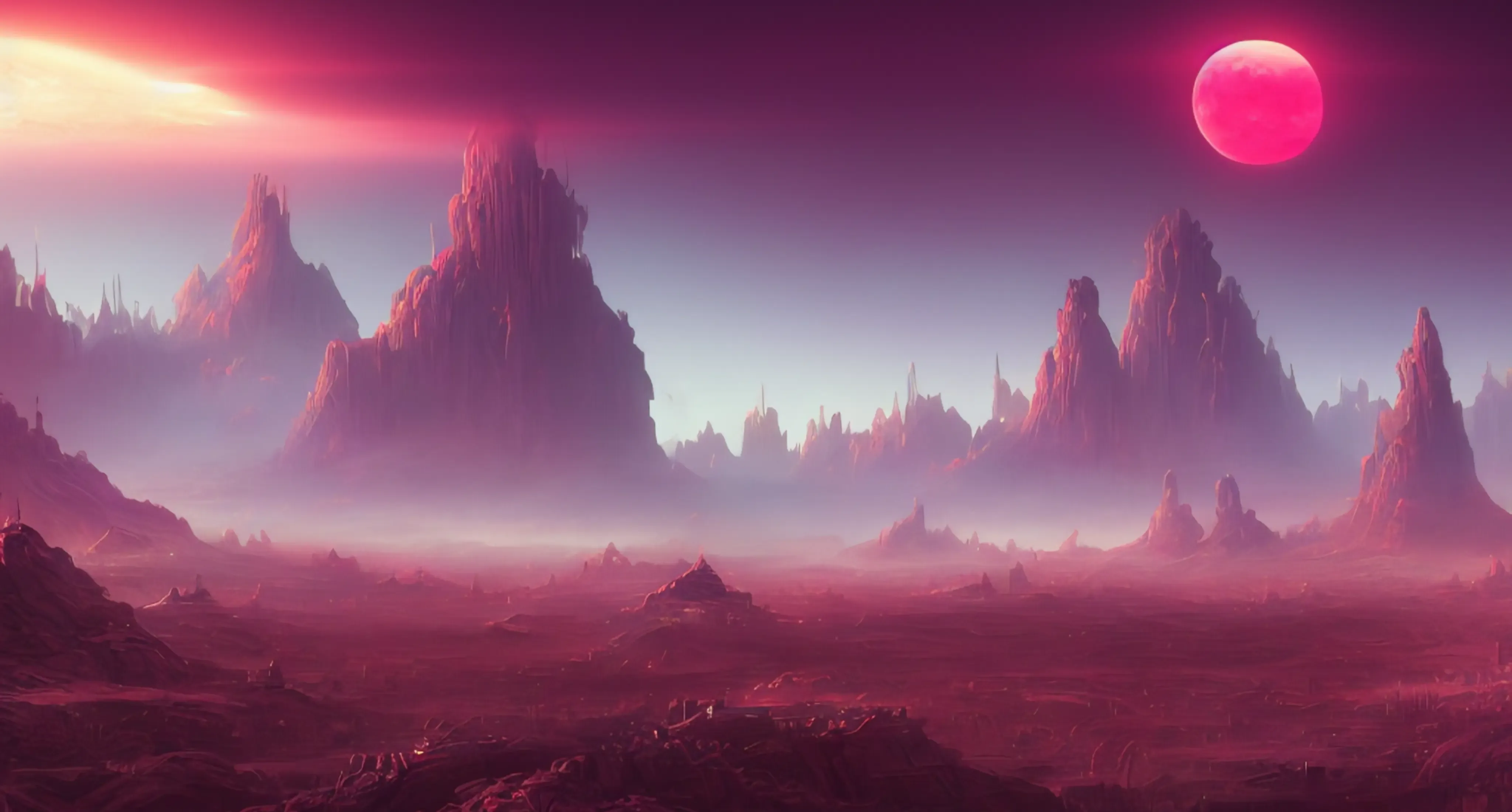 Desktop wallpaper generated with Stable Diffusion, variation 12